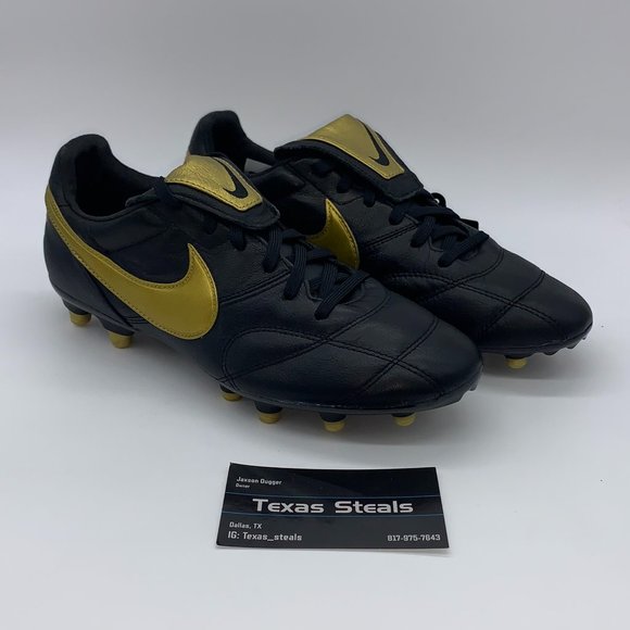 NEW Nike Kangaroo Premier 2 Cleats Black Gold main image 4
